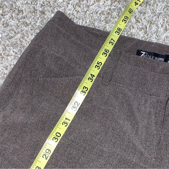 NEW YORK & COMPANY 7th Avenue Suiting Collection Brown Pants Size 4 Petite - Picture 8 of 8